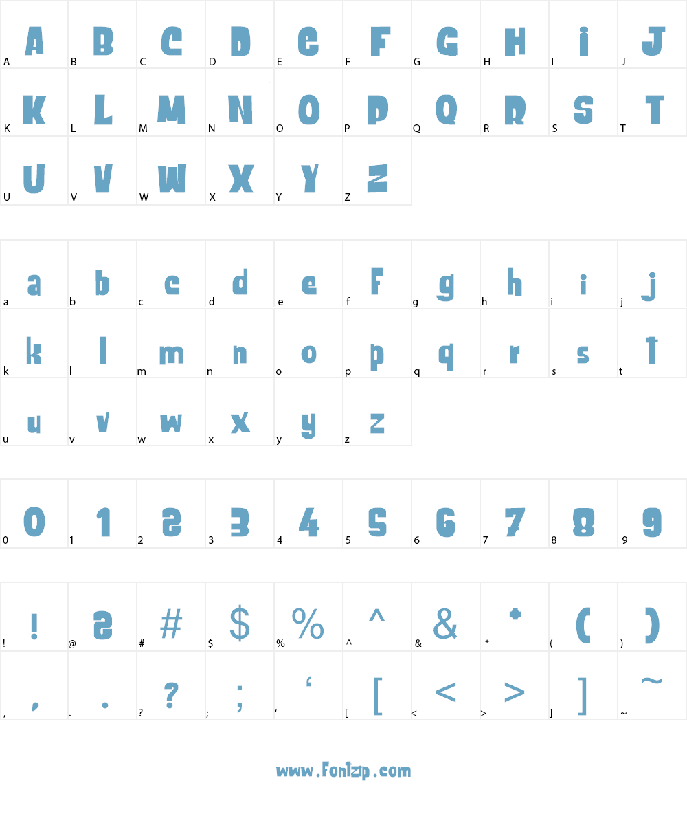 le Cachalot du Grand Nord Font Character